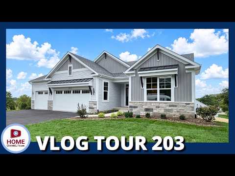 Touring a New Ranch Home Plan with the Builder - House Tour Vlog 203