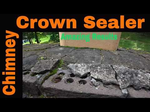 How can I seal my cracked CHIMNEY CROWN from leaking