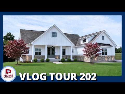 You NEED TO SEE this Custom Craftsman RANCH HOME TOUR with Vaulted Great Room & Wood Beams